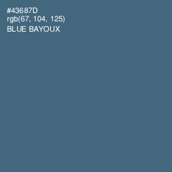 #43687D - Blue Bayoux Color Image